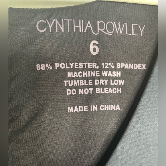 Cynthia Rowley Bonded Mermaid Dress - Size 6 - Black -‎ NWT - Spandex - Cocktail - Picture 6 of 7